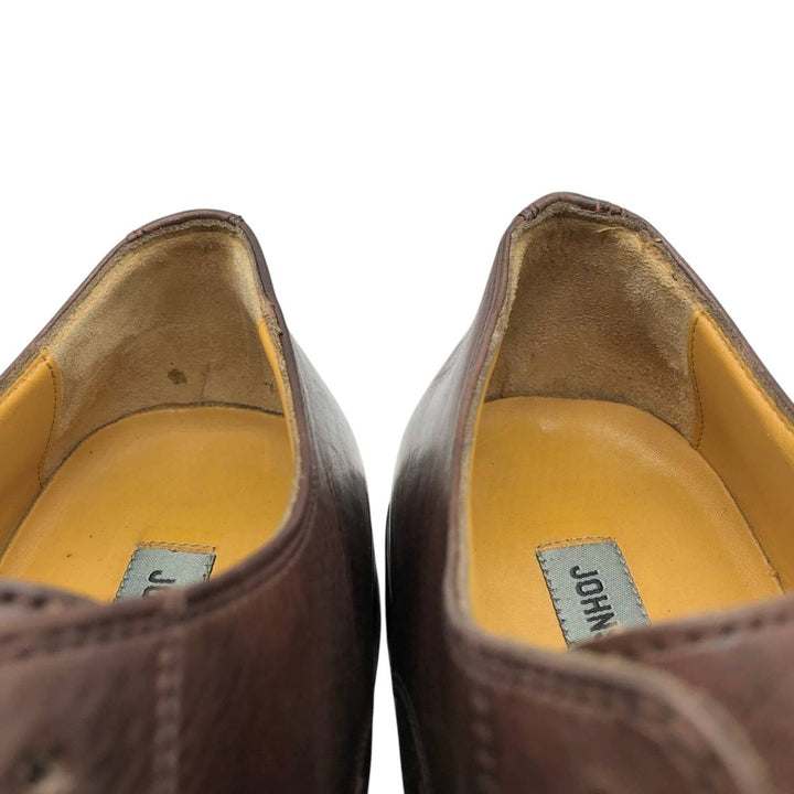 Johnston & Murphy straight-tip shoes, size 9M Men's 27.0cm genuine leather burgundy type Vintage Second Hand