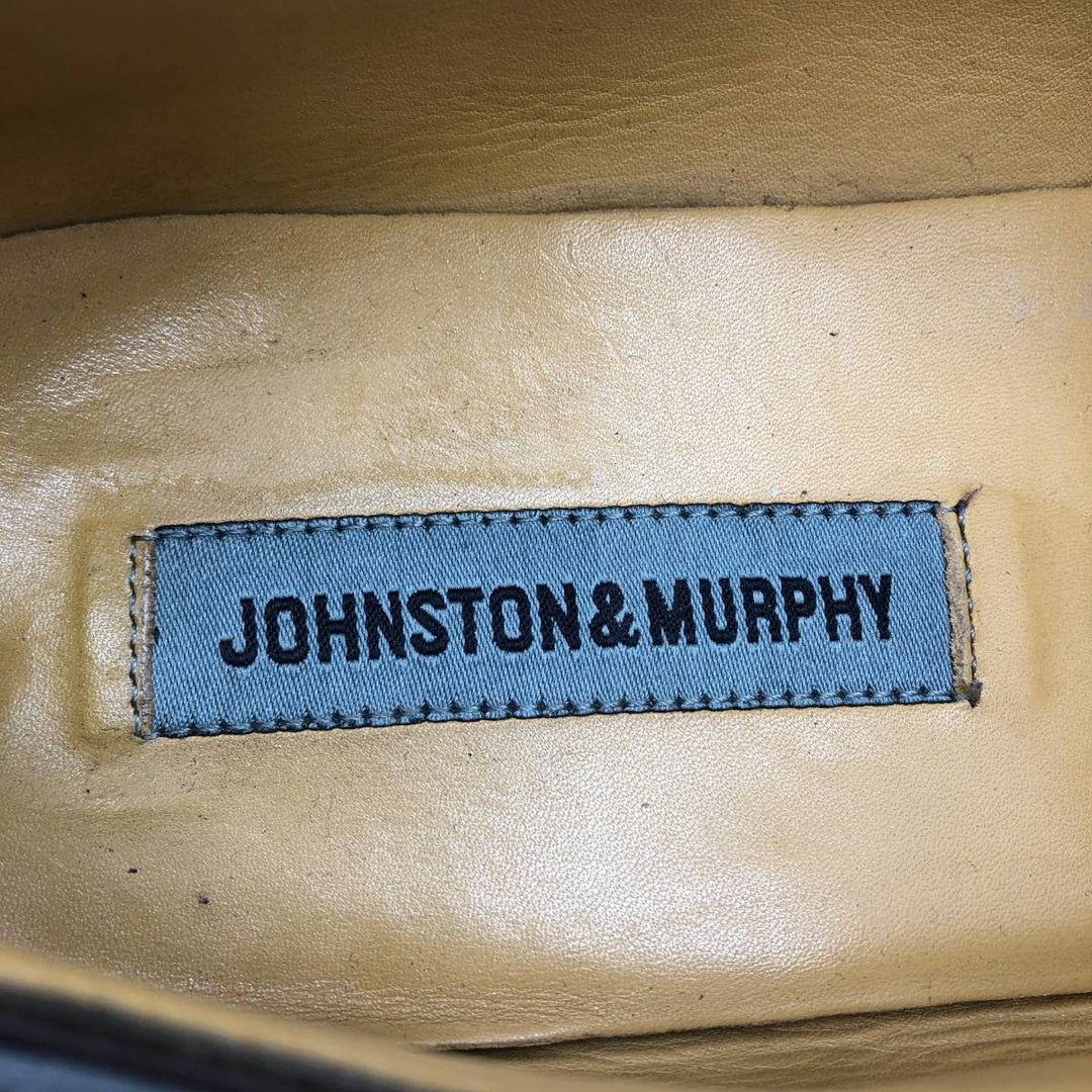 Johnston & Murphy straight-tip shoes, size 9M Men's 27.0cm genuine leather burgundy type Vintage Second Hand