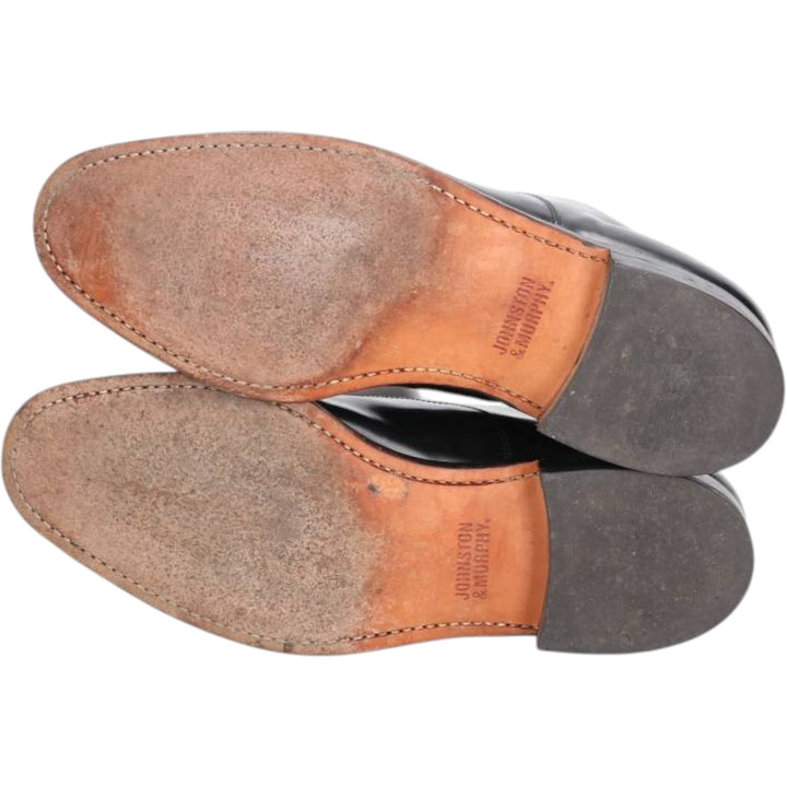 Johnston and Murphy straight-tip shoes, size 8D Men's 26.0cm unclear black type Vintage Second Hand