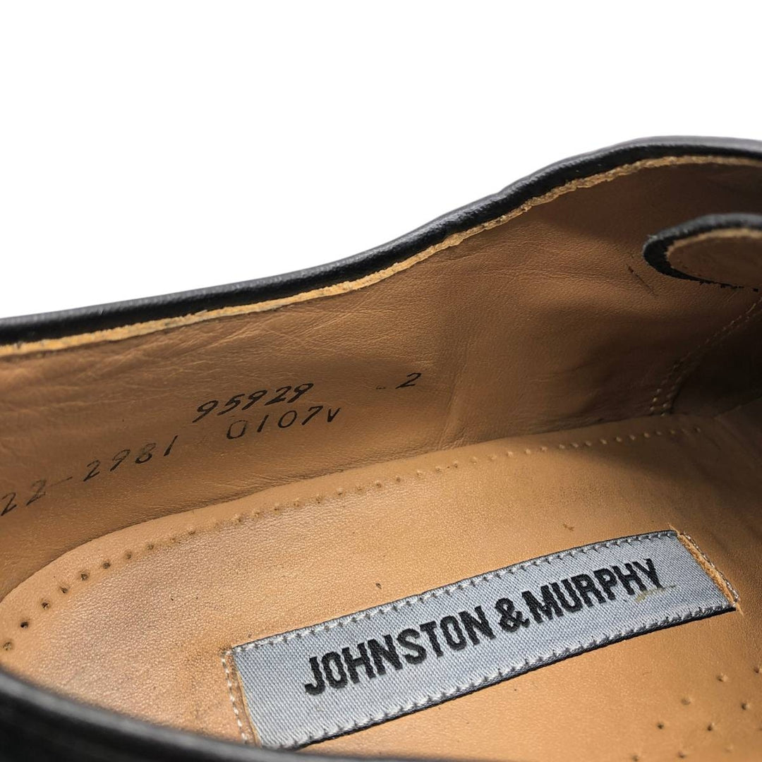 Johnston and Murphy straight-tip shoes, size 8D Men's 26.0cm unclear black type Vintage Second Hand
