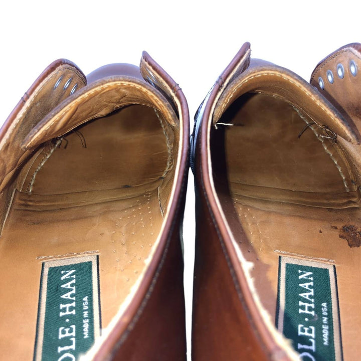 Cole Haan straight-tip shoes, made in the USA, size 95 D Men's 27.5cm unclear burgundy type Vintage Second Hand