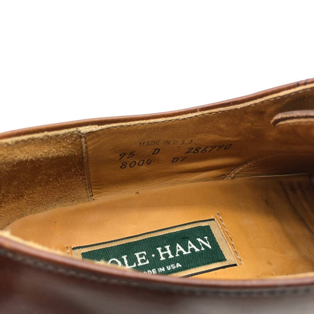 Cole Haan straight-tip shoes, made in the USA, size 95 D Men's 27.5cm unclear burgundy type Vintage Second Hand