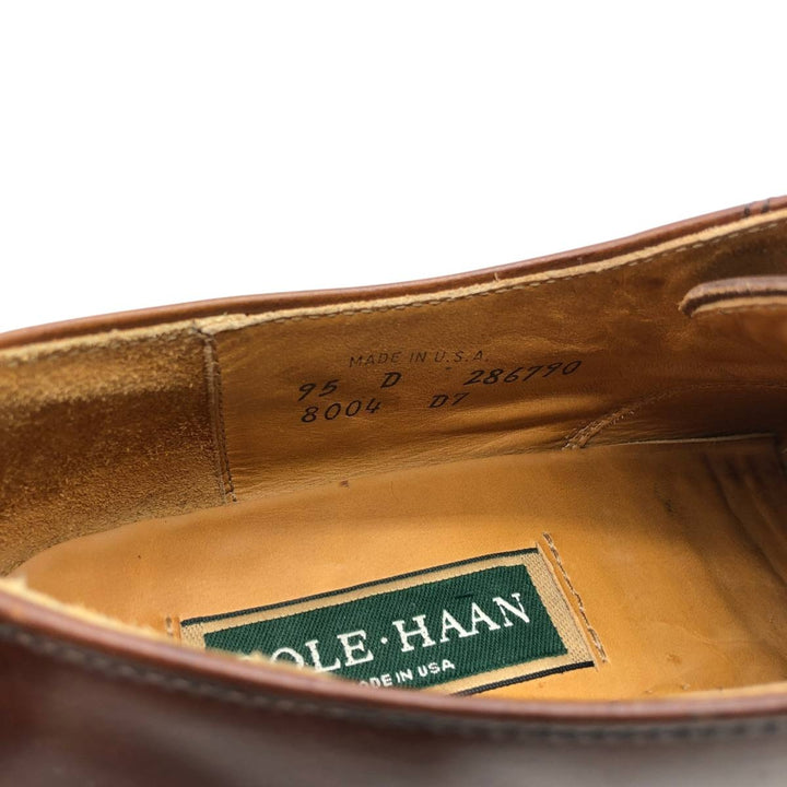 Cole Haan straight-tip shoes, made in the USA, size 95 D Men's 27.5cm unclear burgundy type Vintage Second Hand
