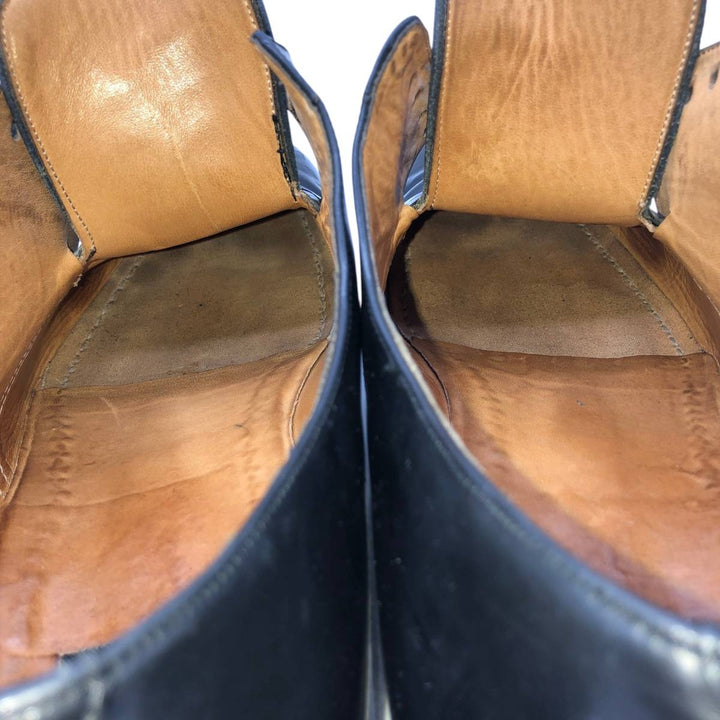 LOTTUSSE Square Toe Plain Toe Shoes Size 9 Men's 27.5cm unclear black type Vintage Second Hand