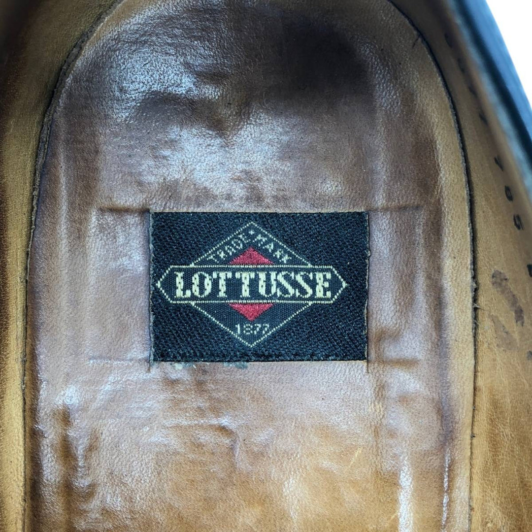 LOTTUSSE Square Toe Plain Toe Shoes Size 9 Men's 27.5cm unclear black type Vintage Second Hand