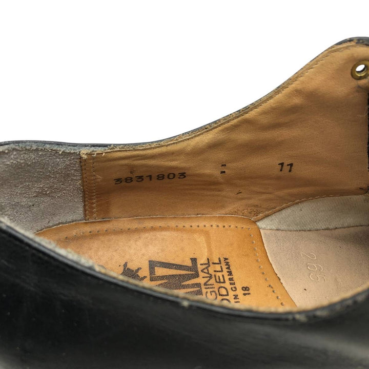 German Army MANZ Military Service Shoes, Made in Germany, Size 18 Men's 26.5cm unclear black type Vintage Second Hand