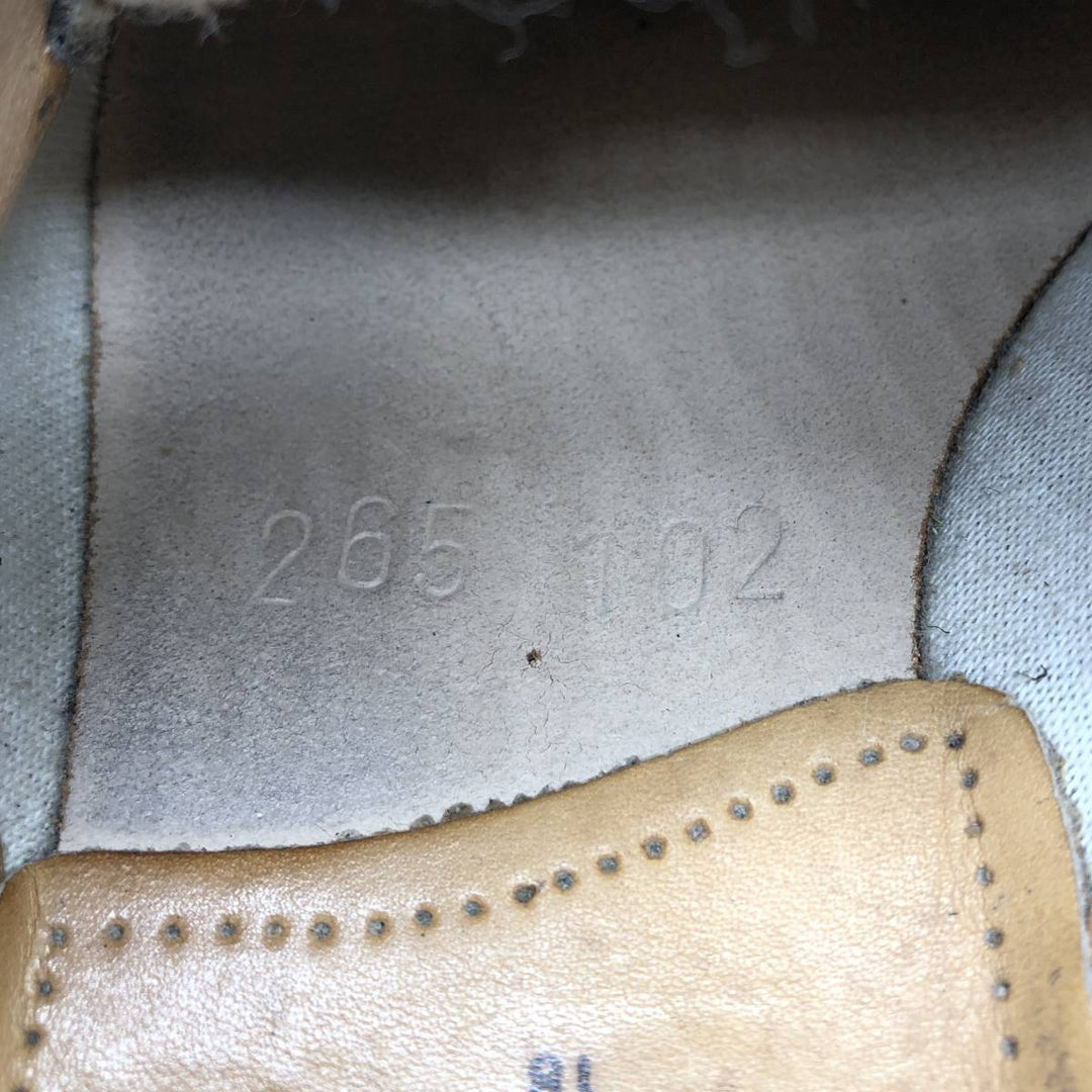 German Army MANZ Military Service Shoes, Made in Germany, Size 18 Men's 26.5cm unclear black type Vintage Second Hand