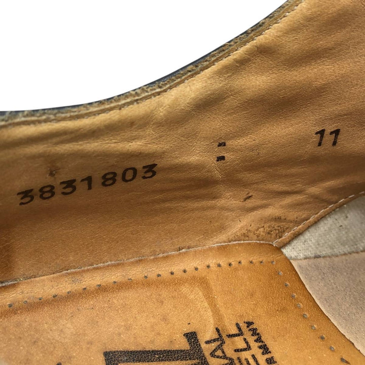 German Army MANZ Military Service Shoes, Made in Germany, Size 18 Men's 26.5cm unclear black type Vintage Second Hand