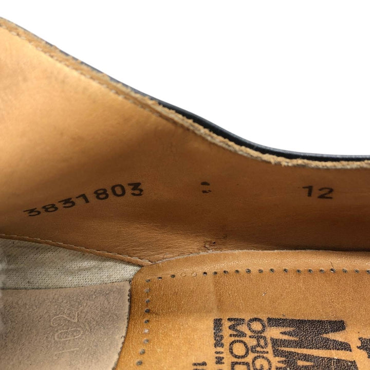 German Army MANZ Military Service Shoes, Made in Germany, Size 18 Men's 26.5cm unclear black type Vintage Second Hand