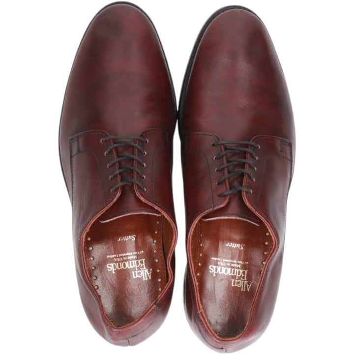 Allen Edmonds Sutter Plain Toe Shoes, Made in USA, Size 7E Men's 25.0cm unclear burgundy type Vintage Second Hand