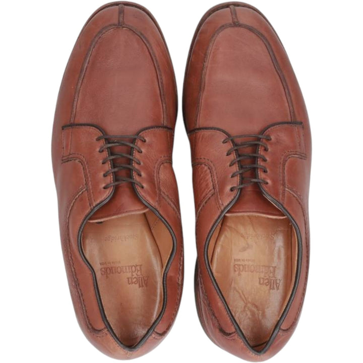 Allen Edmonds Stockbridge U-tip shoes, Made in USA, Size 7D Men's 25.0cm unclear beige type brown Vintage Second Hand