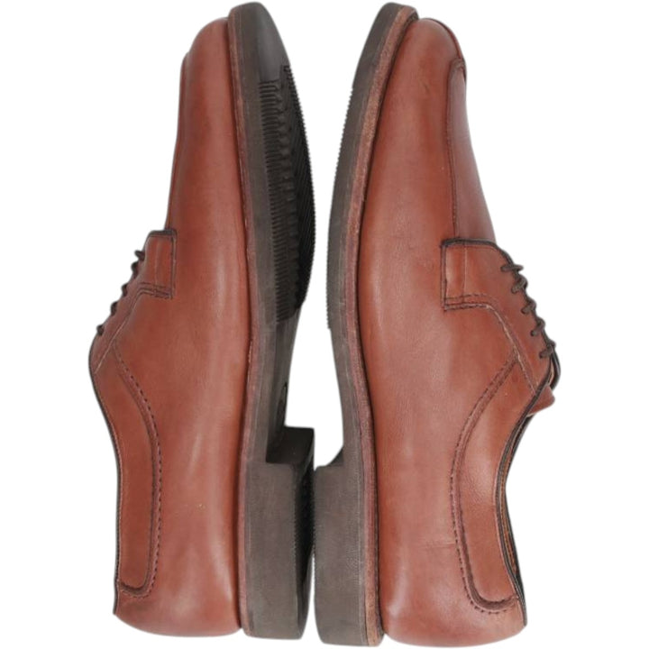 Allen Edmonds Stockbridge U-tip shoes, Made in USA, Size 7D Men's 25.0cm unclear beige type brown Vintage Second Hand