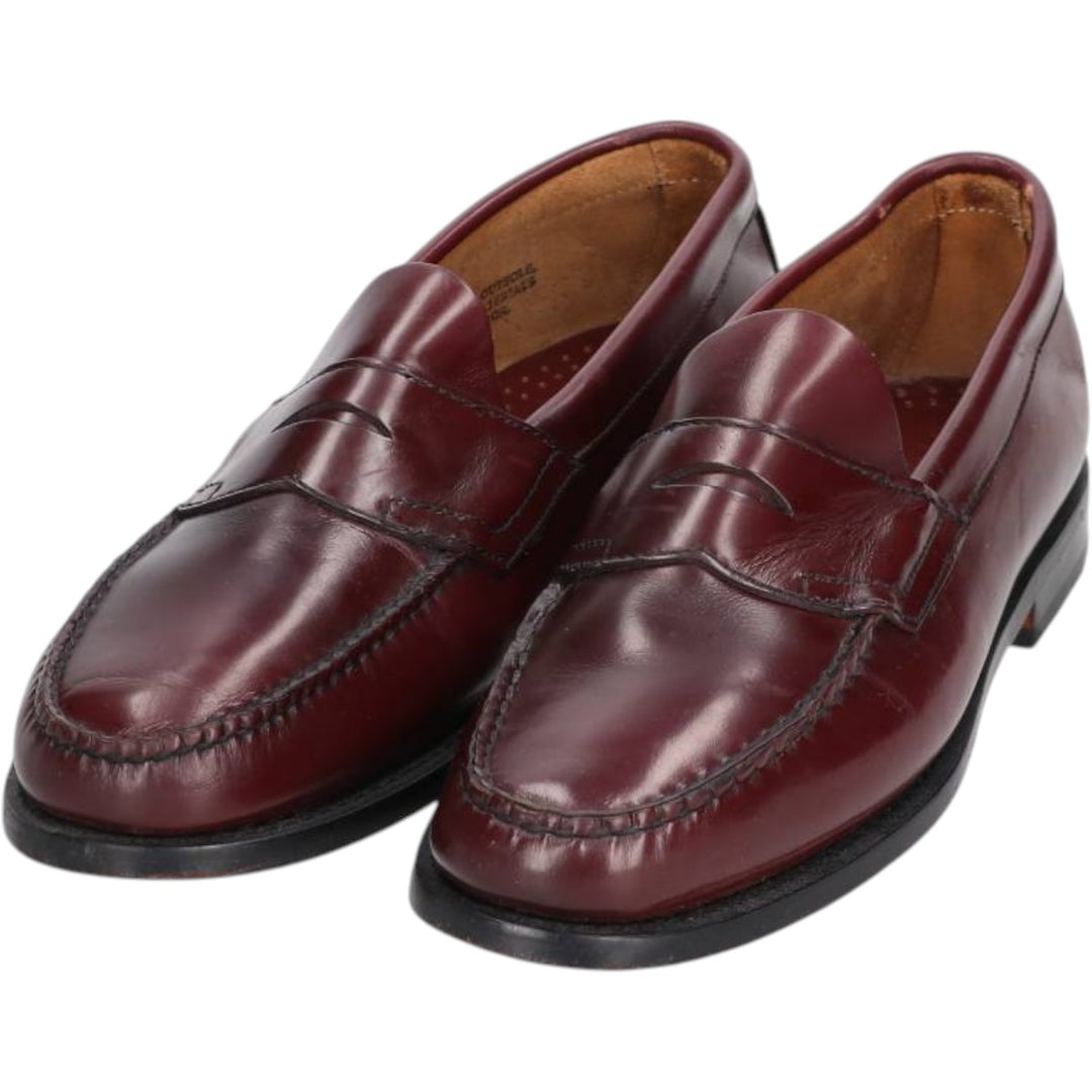 GHBass BASS coin loafers, size 9D Men's 27.0cm genuine leather burgundy type Vintage Second Hand