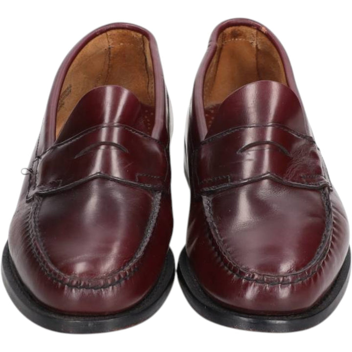GHBass BASS coin loafers, size 9D Men's 27.0cm genuine leather burgundy type Vintage Second Hand