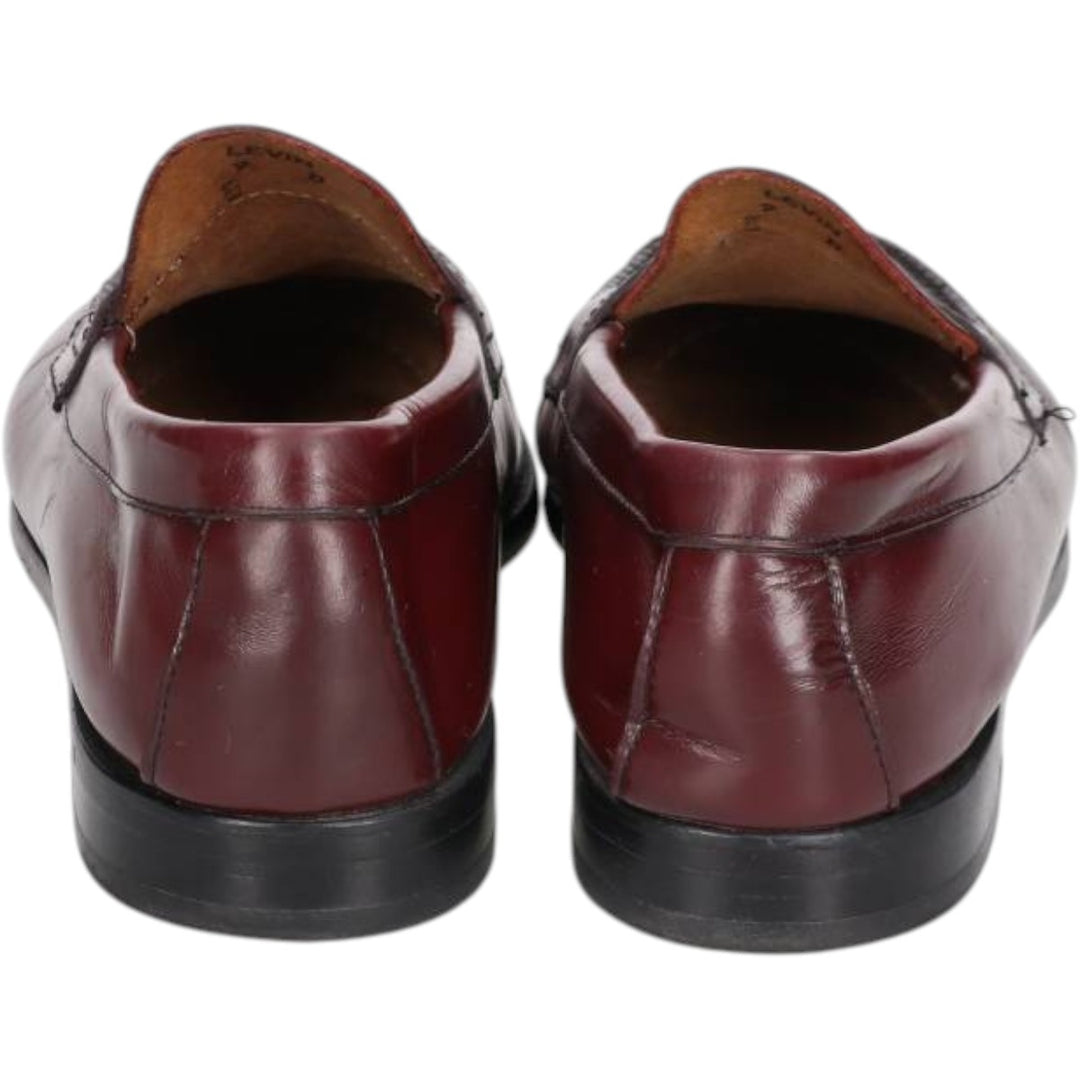GHBass BASS coin loafers, size 9D Men's 27.0cm genuine leather burgundy type Vintage Second Hand