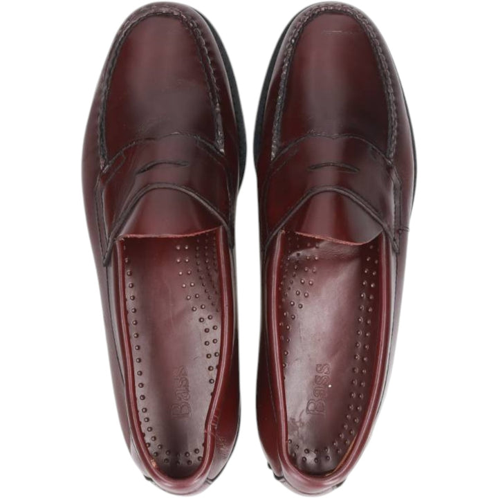 GHBass BASS coin loafers, size 9D Men's 27.0cm genuine leather burgundy type Vintage Second Hand