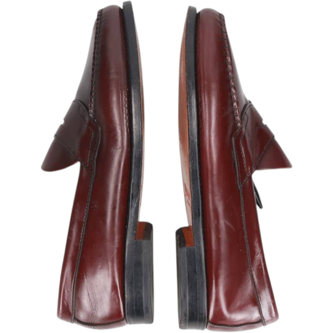 GHBass BASS coin loafers, size 9D Men's 27.0cm genuine leather burgundy type Vintage Second Hand