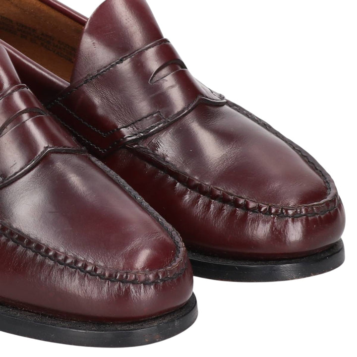 GHBass BASS coin loafers, size 9D Men's 27.0cm genuine leather burgundy type Vintage Second Hand