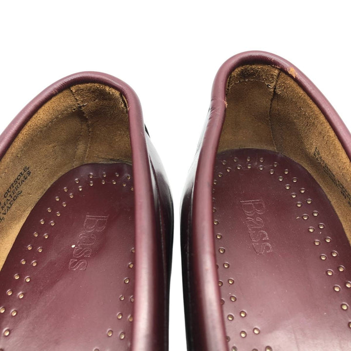 GHBass BASS coin loafers, size 9D Men's 27.0cm genuine leather burgundy type Vintage Second Hand