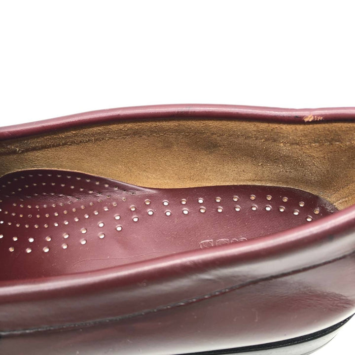 GHBass BASS coin loafers, size 9D Men's 27.0cm genuine leather burgundy type Vintage Second Hand