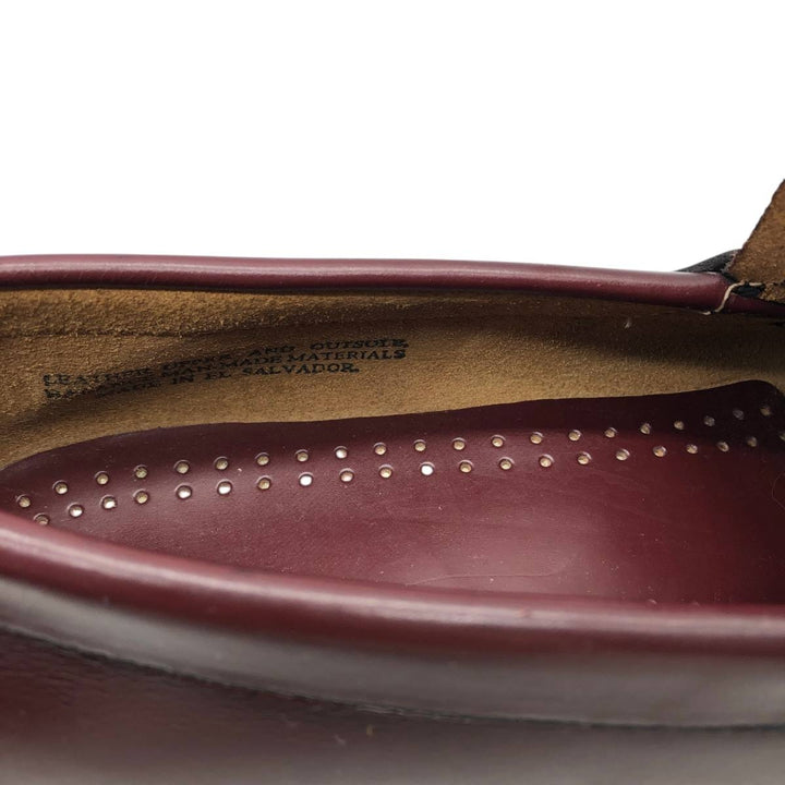 GHBass BASS coin loafers, size 9D Men's 27.0cm genuine leather burgundy type Vintage Second Hand
