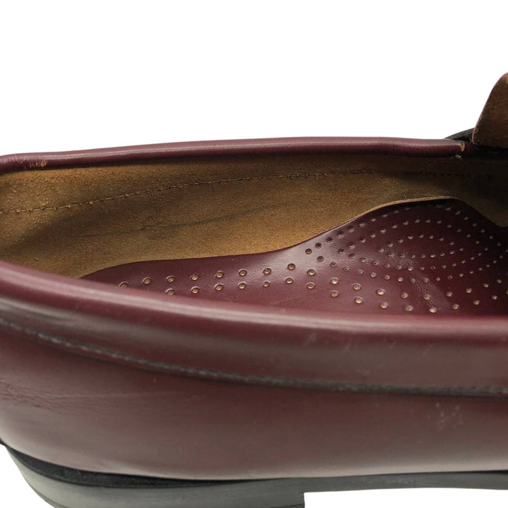 GHBass BASS coin loafers, size 9D Men's 27.0cm genuine leather burgundy type Vintage Second Hand
