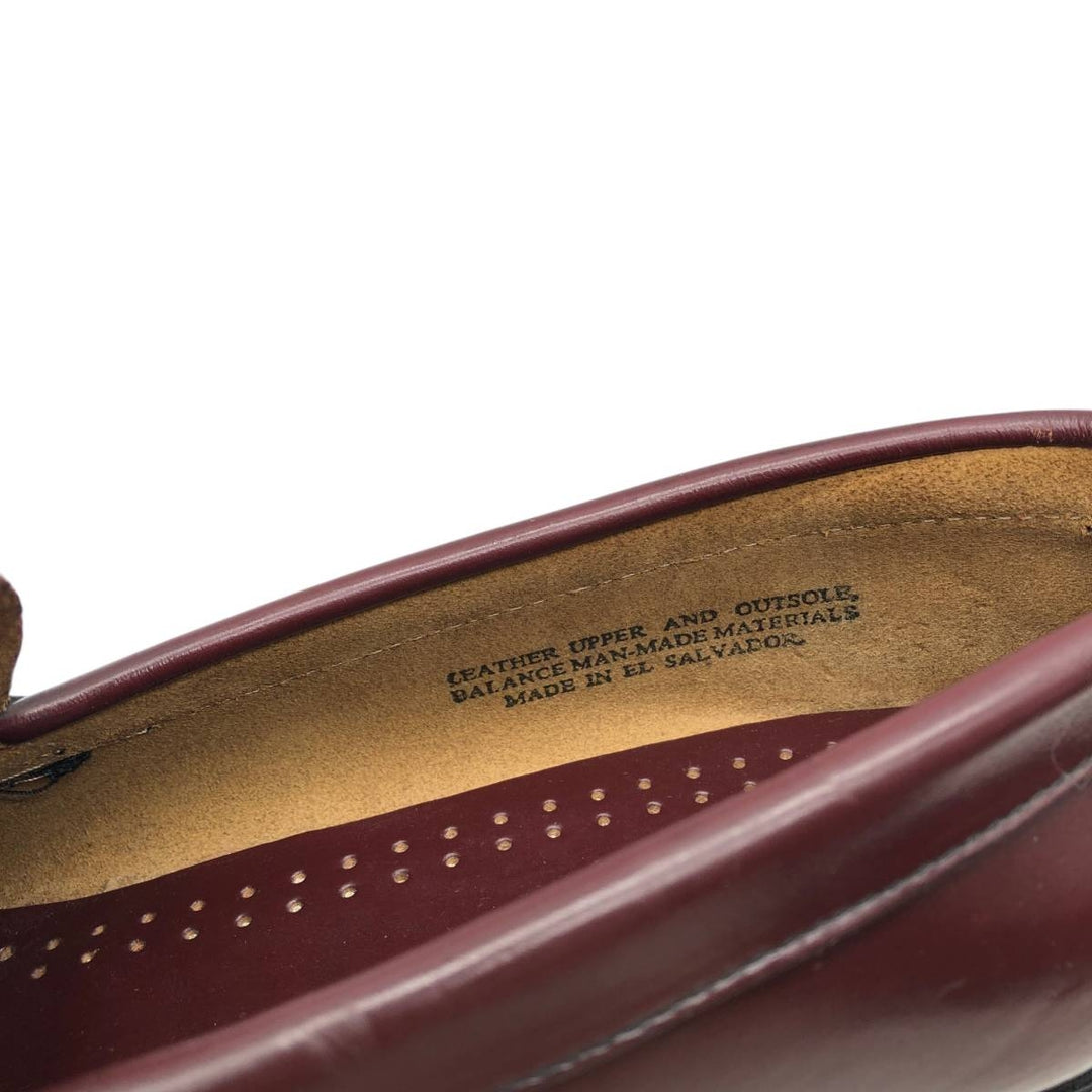 GHBass BASS coin loafers, size 9D Men's 27.0cm genuine leather burgundy type Vintage Second Hand