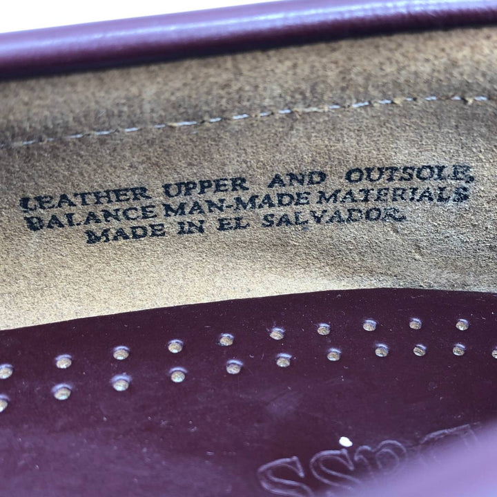 GHBass BASS coin loafers, size 9D Men's 27.0cm genuine leather burgundy type Vintage Second Hand