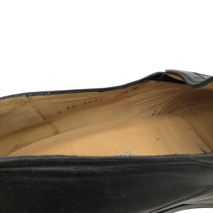 Johnston & Murphy e-collection Square Toe Vamp Loafers, Made in Italy, Size 10 1/2M Men's 28.5cm unclear black type Vintage Second Hand