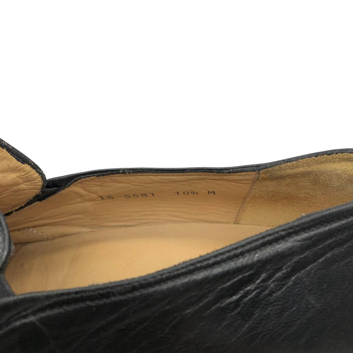 Johnston & Murphy e-collection Square Toe Vamp Loafers, Made in Italy, Size 10 1/2M Men's 28.5cm unclear black type Vintage Second Hand