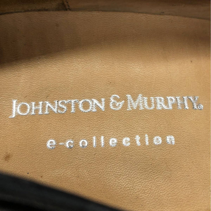 Johnston & Murphy e-collection Square Toe Vamp Loafers, Made in Italy, Size 10 1/2M Men's 28.5cm unclear black type Vintage Second Hand