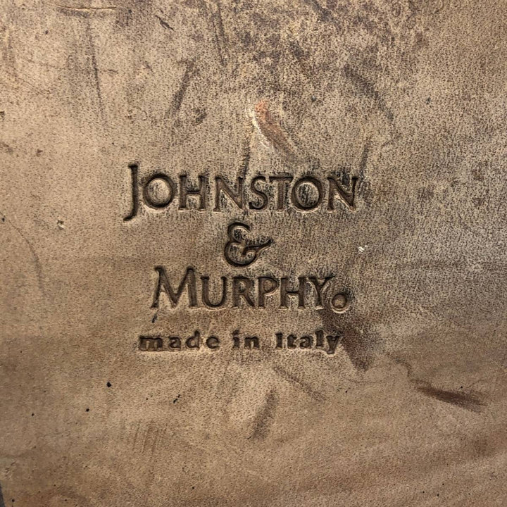 Johnston & Murphy e-collection Square Toe Vamp Loafers, Made in Italy, Size 10 1/2M Men's 28.5cm unclear black type Vintage Second Hand
