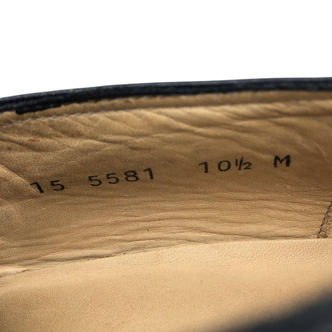 Johnston & Murphy e-collection Square Toe Vamp Loafers, Made in Italy, Size 10 1/2M Men's 28.5cm unclear black type Vintage Second Hand