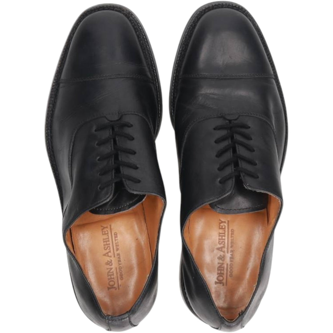 JOHN and ASHLEY Straight Tip Shoes Size 9 Men's 27.0cm unclear black type Vintage Second Hand