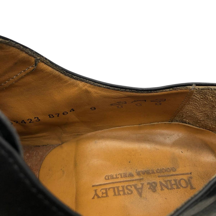 JOHN and ASHLEY Straight Tip Shoes Size 9 Men's 27.0cm unclear black type Vintage Second Hand