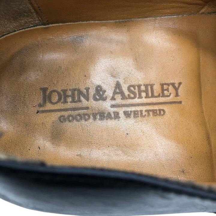 JOHN and ASHLEY Straight Tip Shoes Size 9 Men's 27.0cm unclear black type Vintage Second Hand