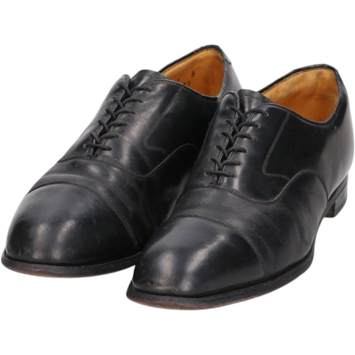 Johnston and Murphy OPTIMA Straight Tip Shoes, Size 10D Men's 28.0cm unclear black type Vintage Second Hand