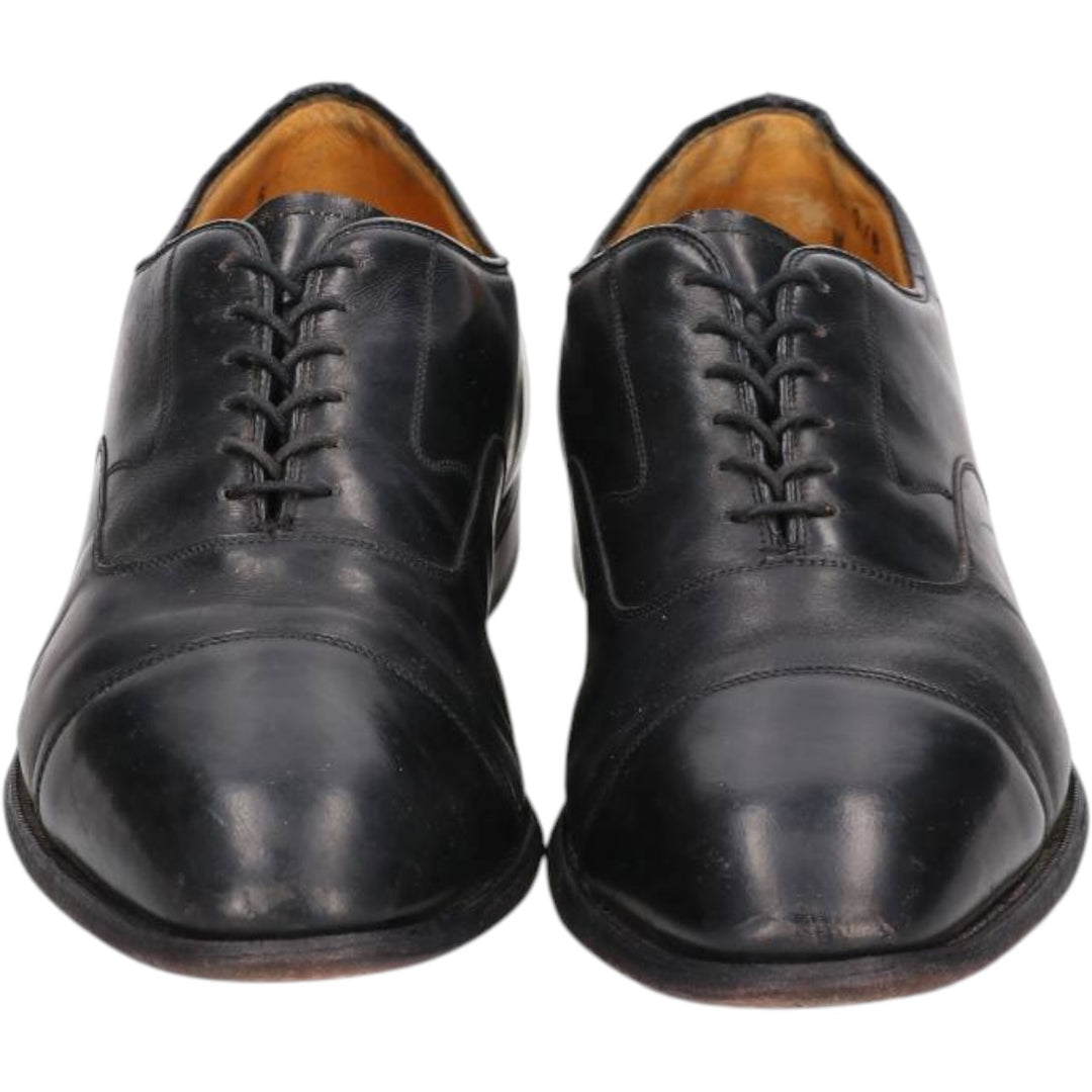 Johnston and Murphy OPTIMA Straight Tip Shoes, Size 10D Men's 28.0cm unclear black type Vintage Second Hand