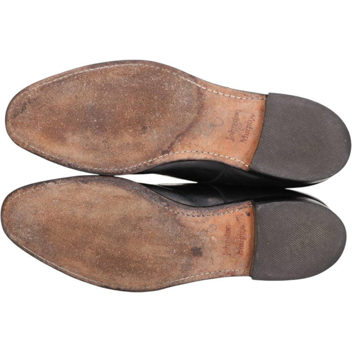 Johnston and Murphy OPTIMA Straight Tip Shoes, Size 10D Men's 28.0cm unclear black type Vintage Second Hand