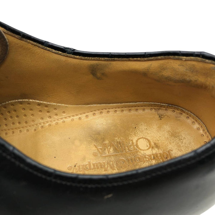 Johnston and Murphy OPTIMA Straight Tip Shoes, Size 10D Men's 28.0cm unclear black type Vintage Second Hand