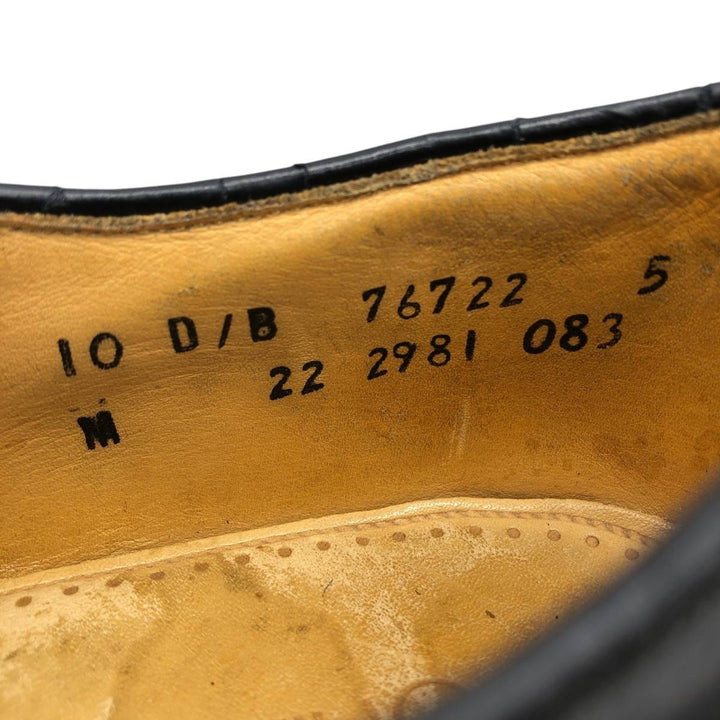 Johnston and Murphy OPTIMA Straight Tip Shoes, Size 10D Men's 28.0cm unclear black type Vintage Second Hand