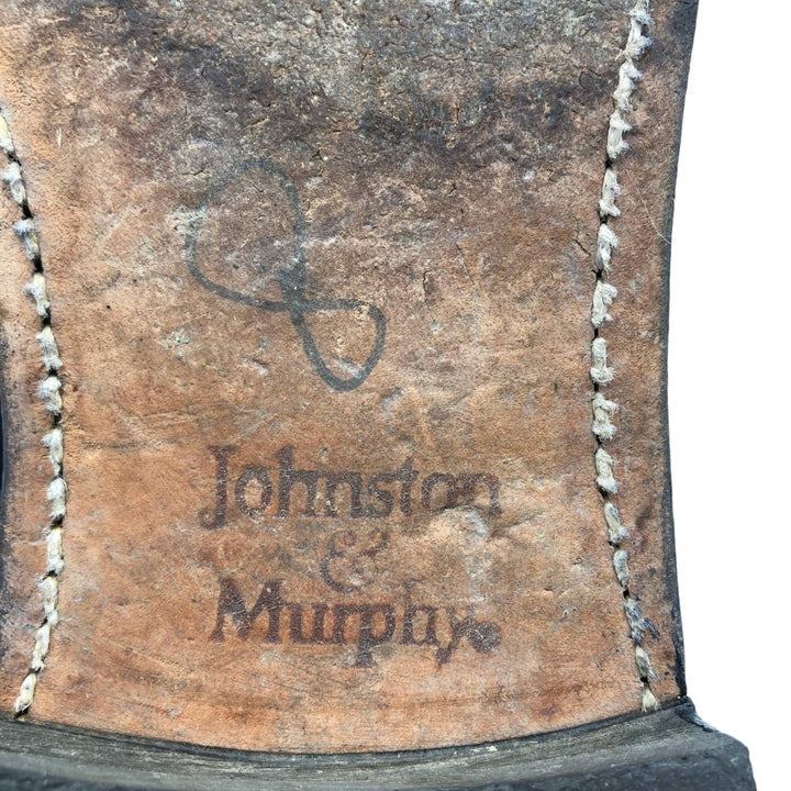 Johnston and Murphy OPTIMA Straight Tip Shoes, Size 10D Men's 28.0cm unclear black type Vintage Second Hand