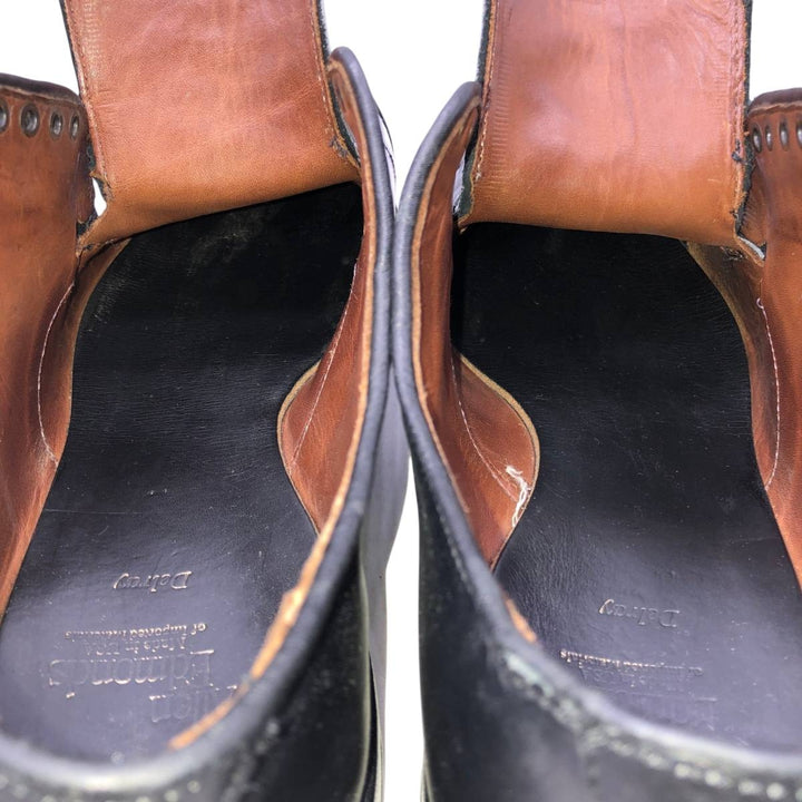 Allen Edmonds Delray U-tip shoes, made in the USA, size 10 1/2D Men's 28.5cm unclear black type Vintage Second Hand