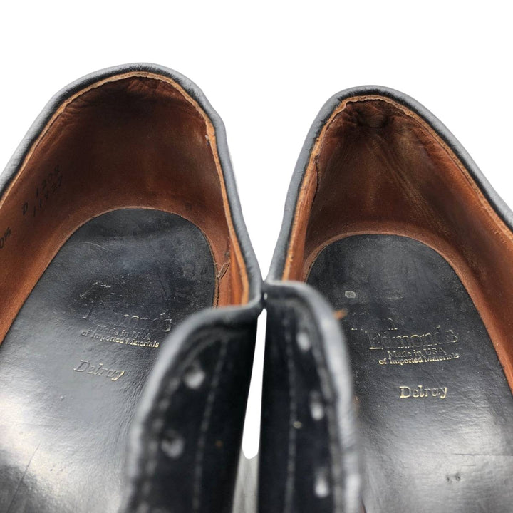 Allen Edmonds Delray U-tip shoes, made in the USA, size 10 1/2D Men's 28.5cm unclear black type Vintage Second Hand