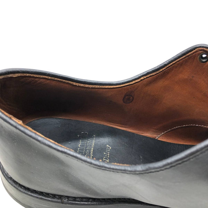 Allen Edmonds Delray U-tip shoes, made in the USA, size 10 1/2D Men's 28.5cm unclear black type Vintage Second Hand