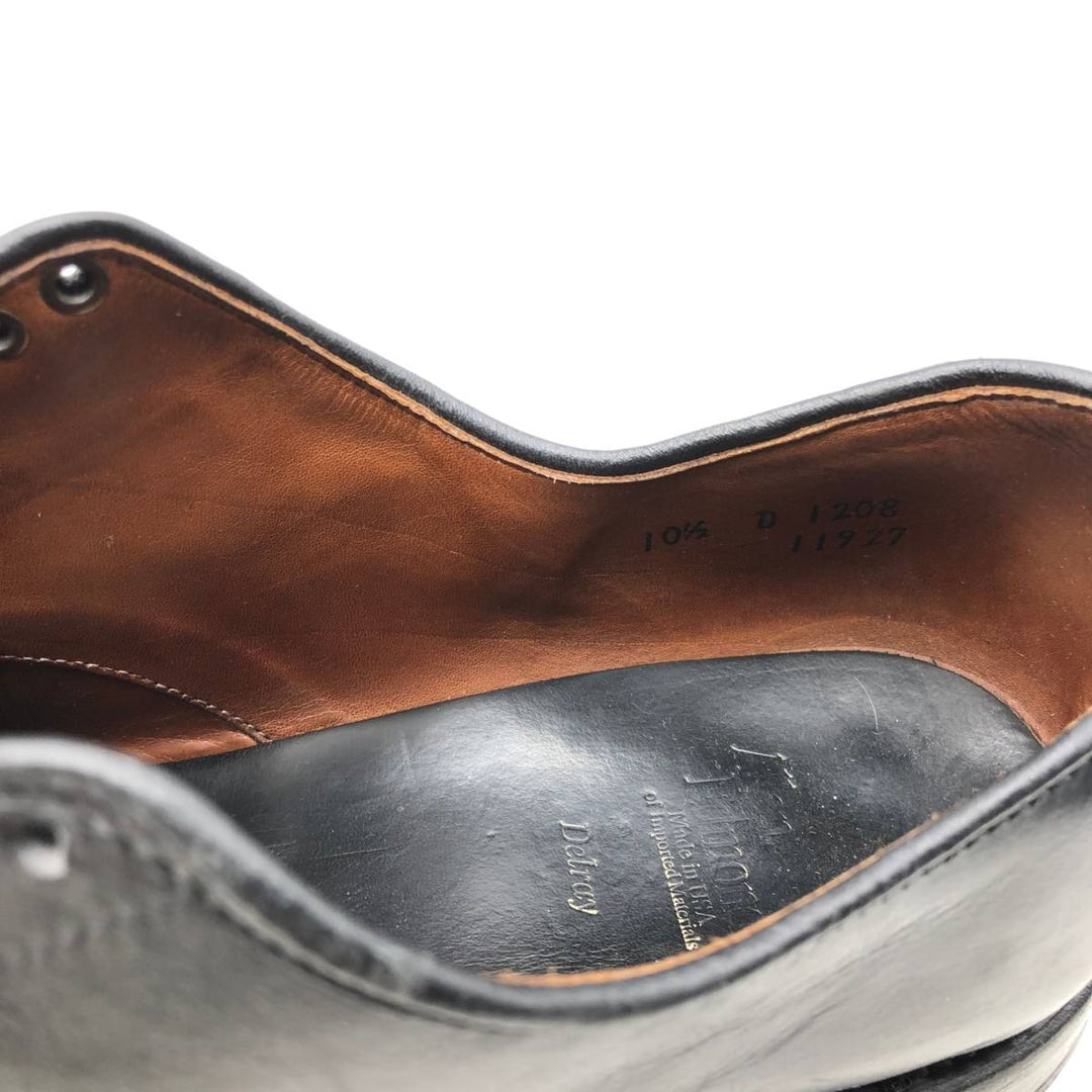 Allen Edmonds Delray U-tip shoes, made in the USA, size 10 1/2D Men's 28.5cm unclear black type Vintage Second Hand