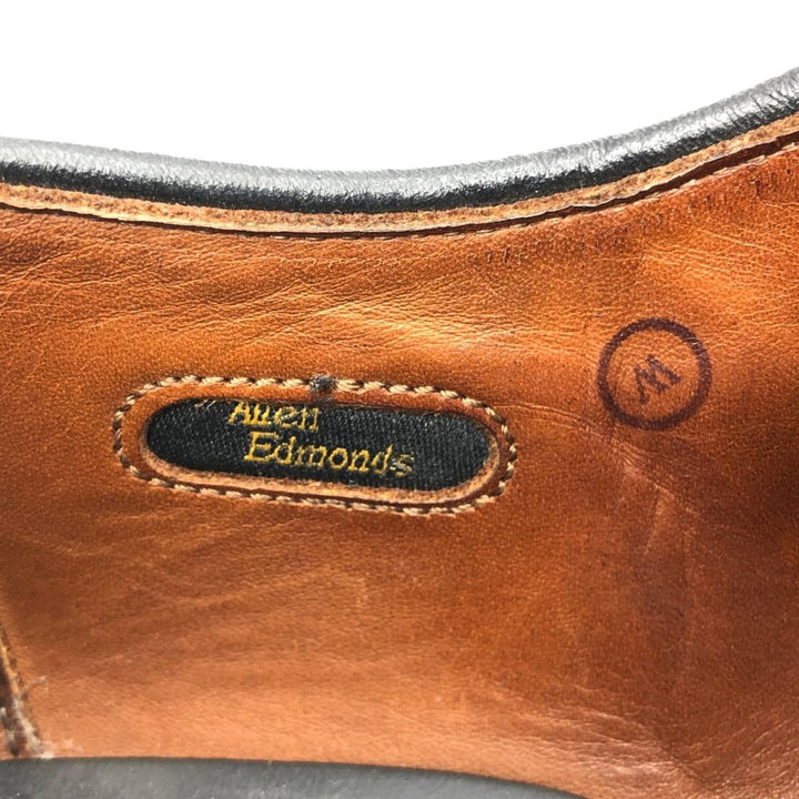Allen Edmonds Delray U-tip shoes, made in the USA, size 10 1/2D Men's 28.5cm unclear black type Vintage Second Hand