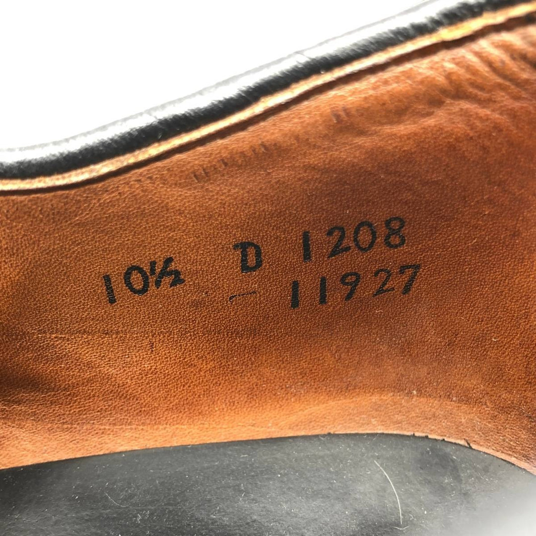 Allen Edmonds Delray U-tip shoes, made in the USA, size 10 1/2D Men's 28.5cm unclear black type Vintage Second Hand