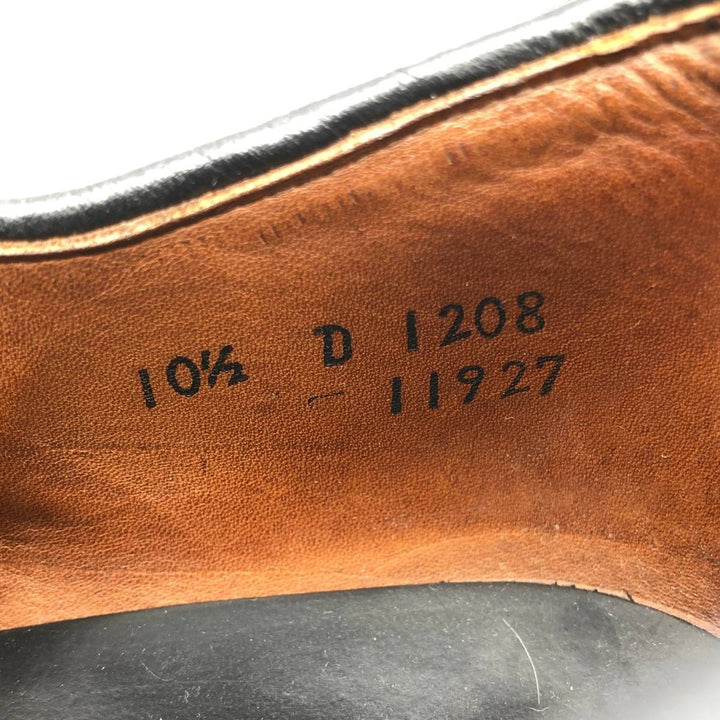 Allen Edmonds Delray U-tip shoes, made in the USA, size 10 1/2D Men's 28.5cm unclear black type Vintage Second Hand