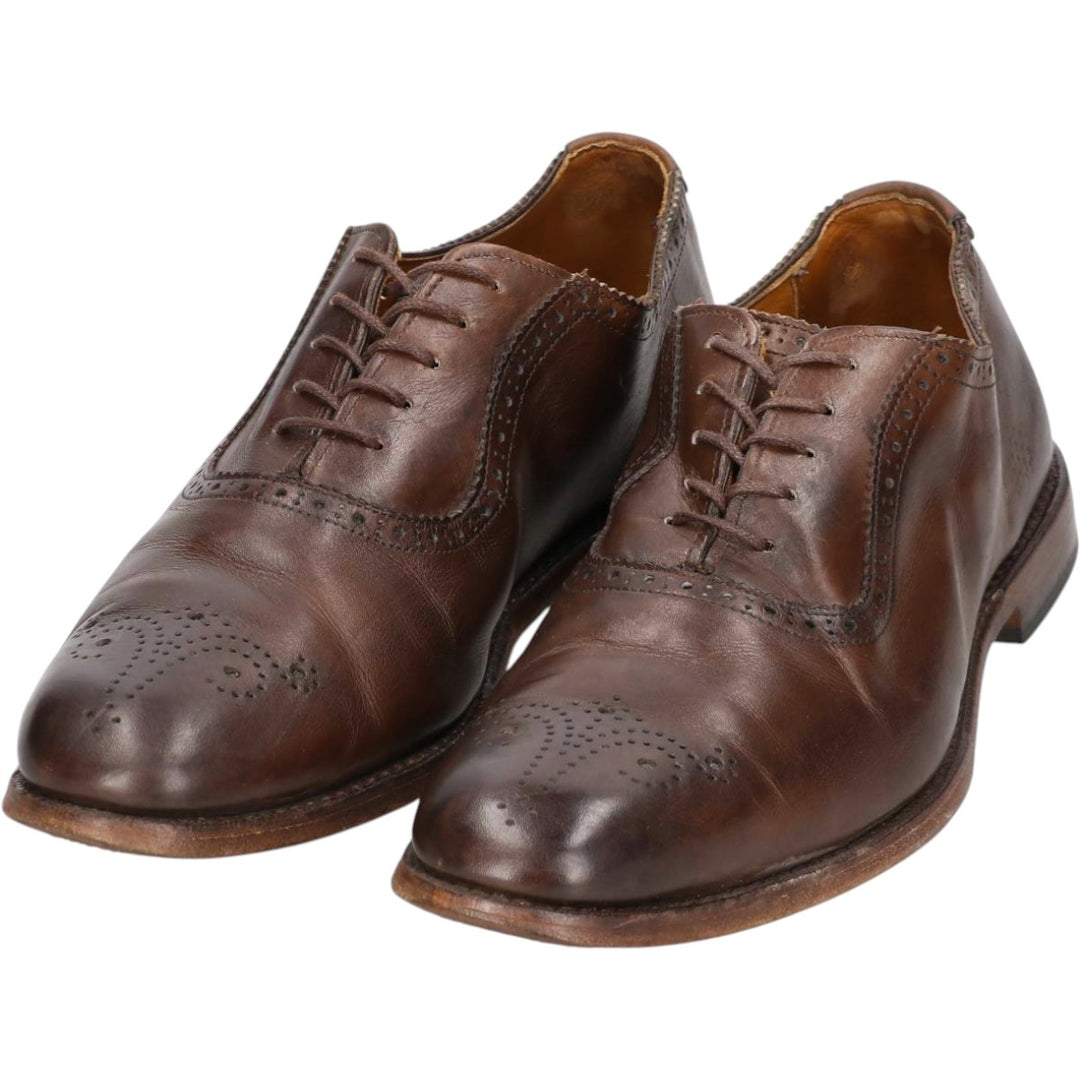 Allen Edmonds Cornwallis Plain Toe Shoes, Made in USA, Size 9D Men's 27.0cm genuine leather brown type Vintage Second Hand